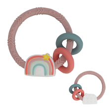 Load image into Gallery viewer, Rainbow Silicone Teether / BUSY BABY
