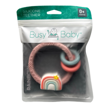 Load image into Gallery viewer, Rainbow Silicone Teether / BUSY BABY
