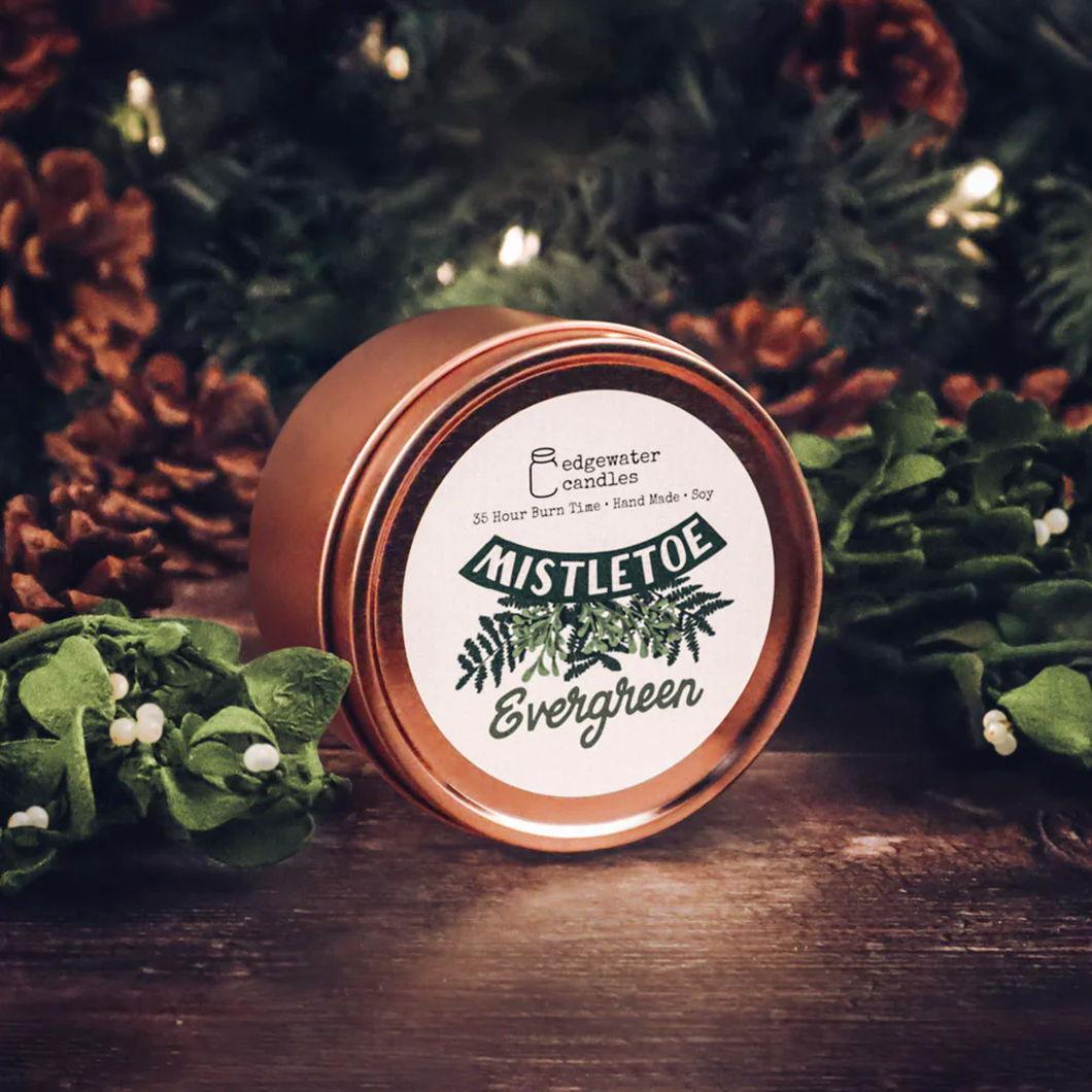 Mistletoe Evergreen Candle - SEASONAL / EDGEWATER CANDLES