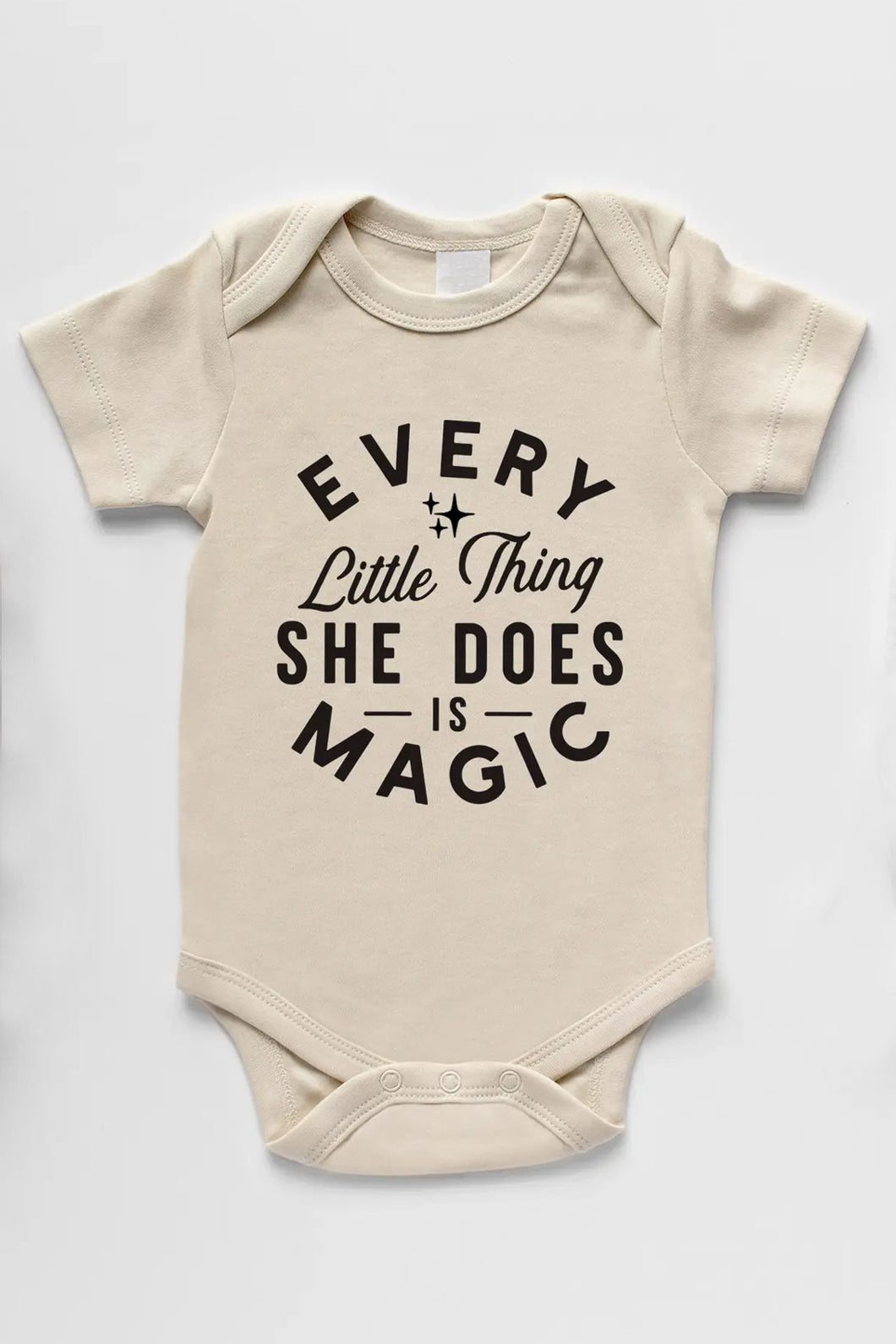 Organic Baby Onesie - Every Little Thing She Does is Magic / GLADFOLK