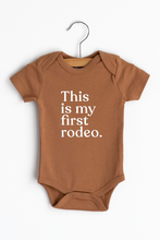 Load image into Gallery viewer, Organic Baby Onesie - This is My First Rodeo / GLADFOLK
