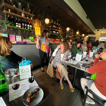 Load image into Gallery viewer, Books, Bites + Bevys Tasting - On-the-Road / Women&#39;s History Month Bookish Luncheon Pop-up Event at Patina Wine Bar
