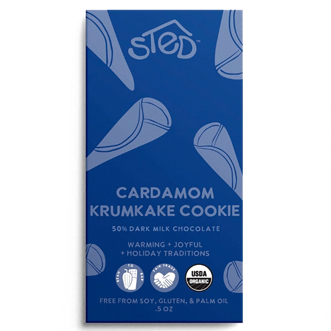 Chocolate Bar - Cardamom Krumkake Cookie / STED FOODS (TERROIR CHOCOLATE)