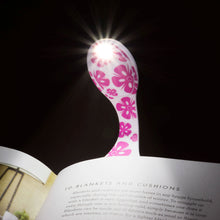 Load image into Gallery viewer, Book Light + Bookmark - Flexilight - Pink Flowers / THINKING GIFTS
