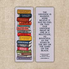 Load image into Gallery viewer, Bookmark - Sarah J. Maas Romantasy Book Stack / WILDLY ENOUGH
